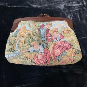 Vintage 60/70’s Du-Val hand-embroidered tapestry handbag